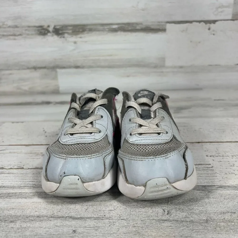 Nike Air Max 90 Emcee LTR Shoes Gray Purple‎ Toddler Kid's Sneakers US 9C